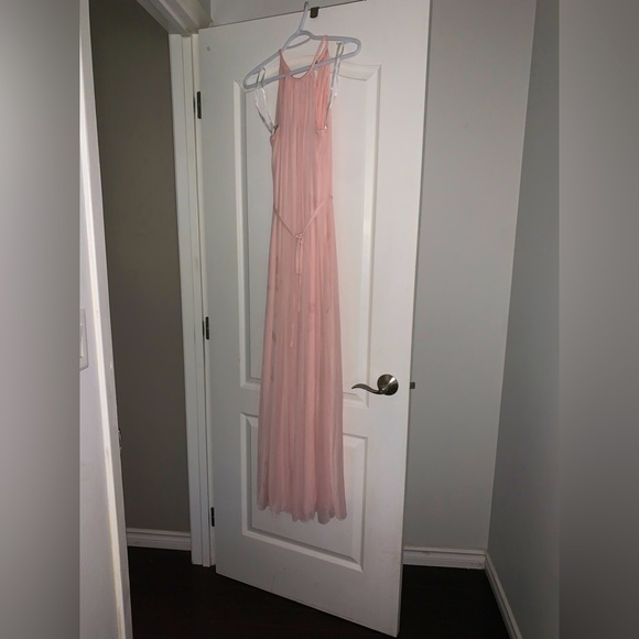 David’s bridal petal pink bridesmaid dress worn once - Picture 1 of 6